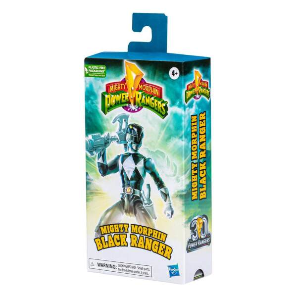 Figura Mighty Morphin Black Ranger Power Rangers 15 cm - Collector4u.com
