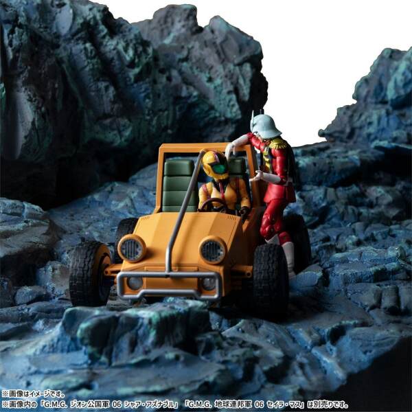 Figuras y Vehículo G.M.G. Earth Federation 08V-SP General Soldier & Buggy Mobile Suit Gundam 10 cm - Collector4u.com