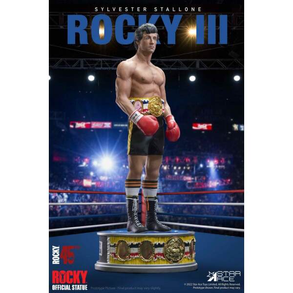 Estatua 1/4 Rocky Balboa Rocky III Deluxe Ver. 46 cm - Collector4u.com