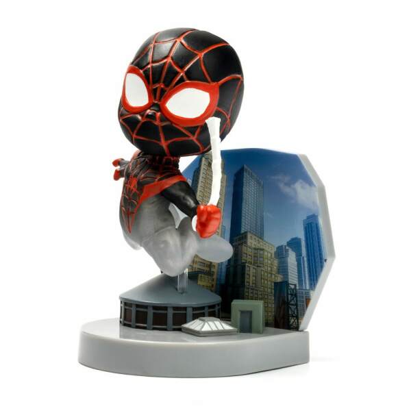 Mini Diorama Superama Spider-Man Marvel (Miles Morales) with Cloaking Effect 10 cm - Collector4u.com