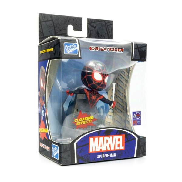 Mini Diorama Superama Spider-Man Marvel (Miles Morales) with Cloaking Effect 10 cm - Collector4u.com