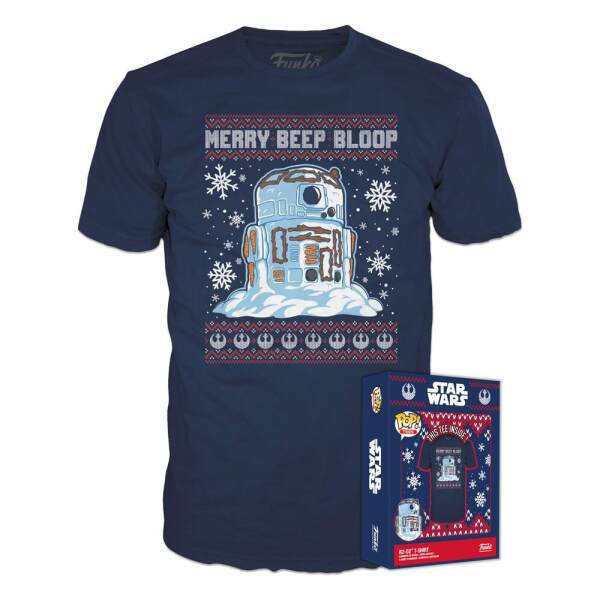 Camiseta R2 D2 Snowman talla M Star Wars Holiday POP! Tees