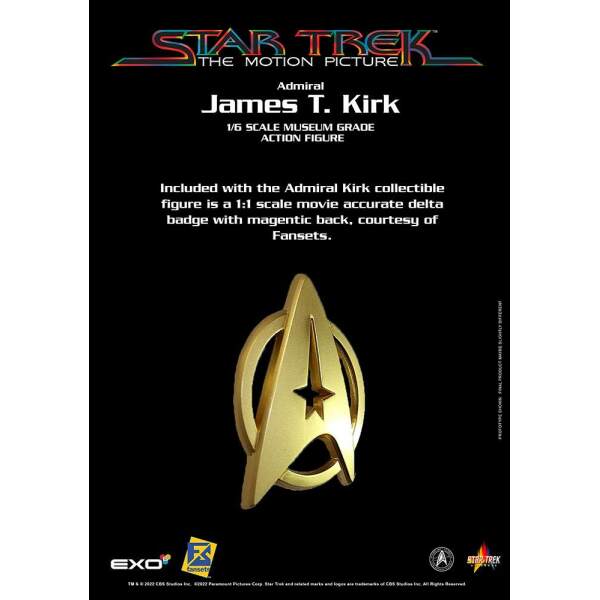Figura Admiral James T Kirk Star Trek La Pelicula 1 6 30 Cm 16