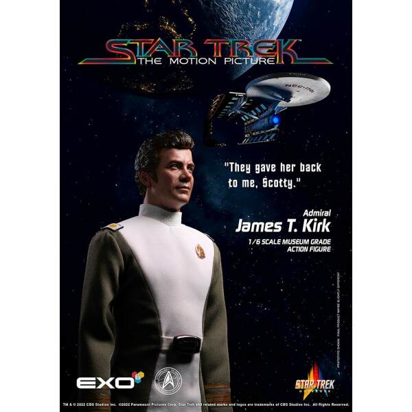 Figura Admiral James T Kirk Star Trek La Pelicula 1 6 30 Cm 5