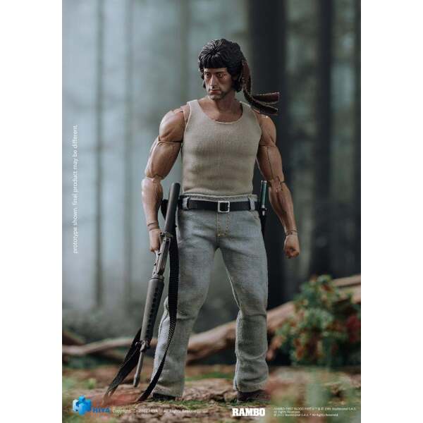 Figura Exquisite Super John Rambo Acorralado 1 12 16 Cm 16