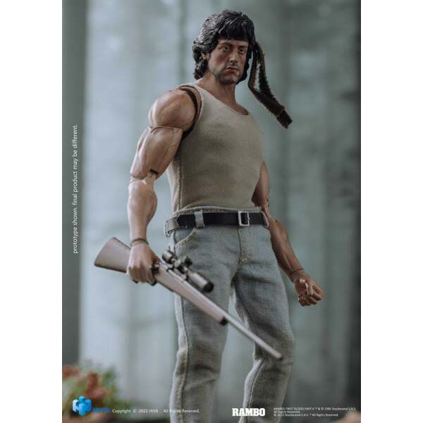 Figura Exquisite Super John Rambo Acorralado 1 12 16 Cm 6