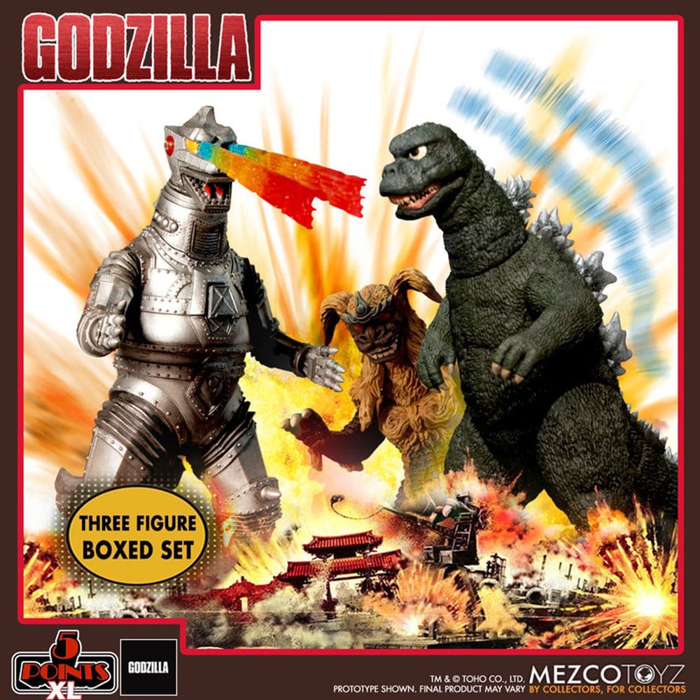 Figuras 5 Points XL Deluxe Box Set Godzilla contra Cibergodzilla