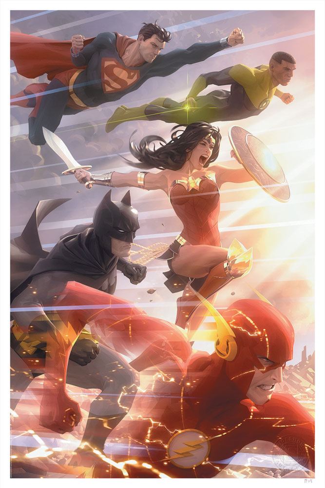 Litografía Justice League 49 DC Comics 41 x 61 cm