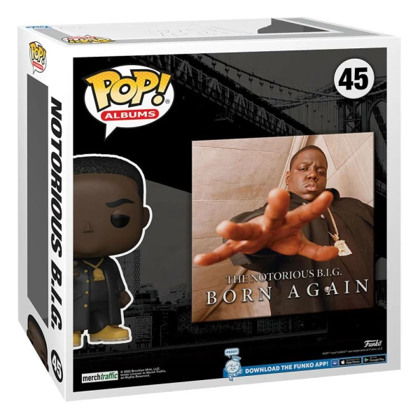 Funko Biggie Smalls Born Again Notorious B.I.G. POP! Albums Vinyl Figura9 cm - Collector4u.com