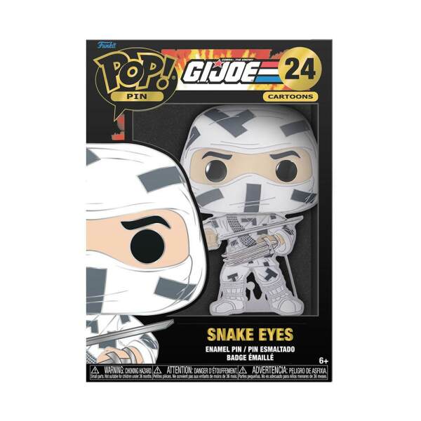 Pin Chapa esmaltada Snake Eyes GI Joe POP! 10 cm - Collector4u.com