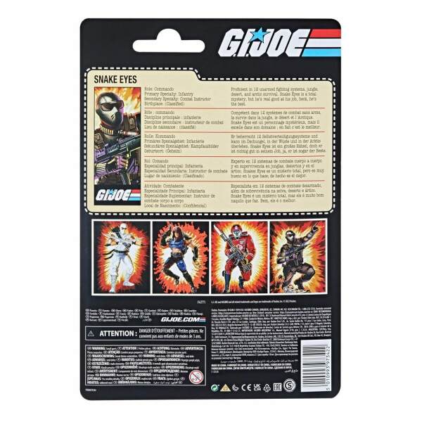 Figura Snake Eyes Retro Collection G.I. Joe 15 cm - Collector4u.com