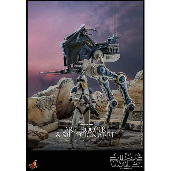 Figura 1/6 ARF Trooper & 501st Legion AT-RT Star Wars The Clone Wars 30 cm - Collector4u.com
