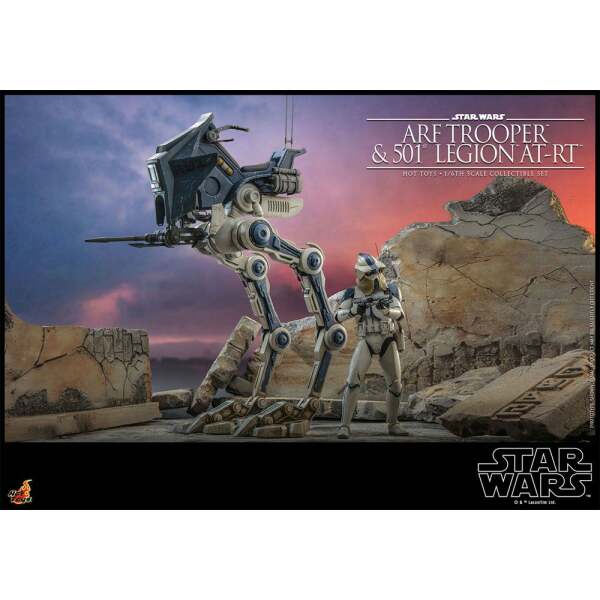 Figura 1/6 ARF Trooper & 501st Legion AT-RT Star Wars The Clone Wars 30 cm - Collector4u.com