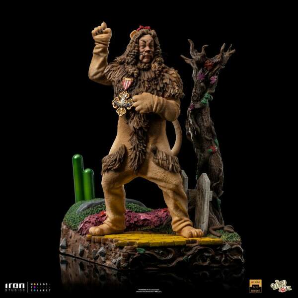 Estatua Deluxe Art Scale Cowardly Lion El mago de Oz 1/10 20 cm - Collector4u.com