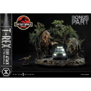 Estatua T Rex Cliff Attack Bonus Version Jurassic World The Lost World 1/15 53 cm