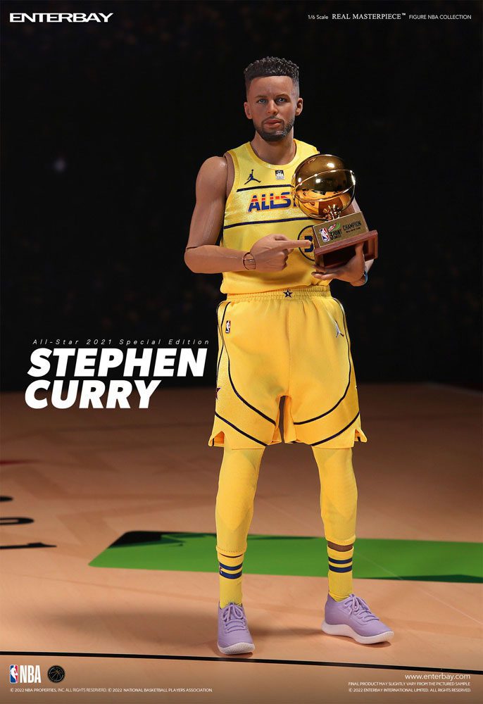 Figura Stephen Curry All Star 2021 Special Edition NBA Collection Real Masterpiece 1/6 30 cm