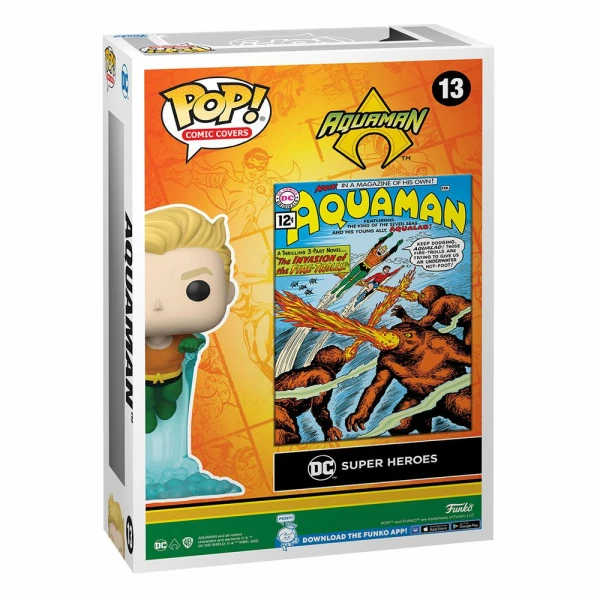 Funko Aquaman Dc Comics Pop Comic Cover Vinyl Figura 9 Cm 2
