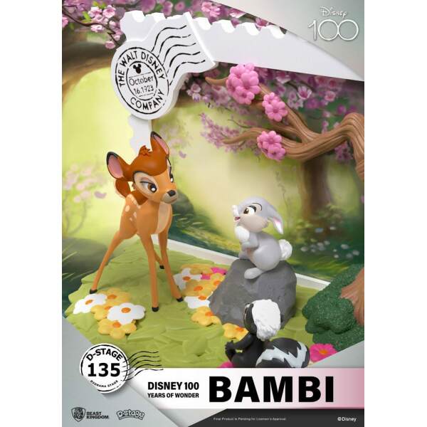 Diorama Bambi Disney 100th Anniversary PVC D-Stage 12 cm - Collector4u.com