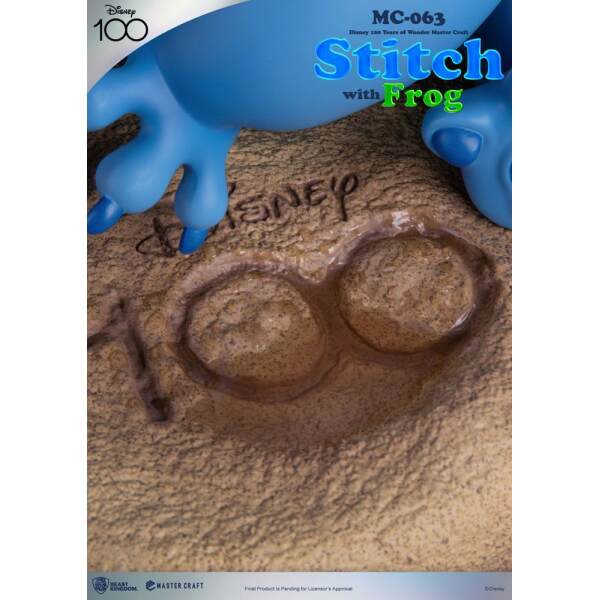 Estatua Master Craft Stitch with Frog Disney 100th 34 cm - Collector4u.com