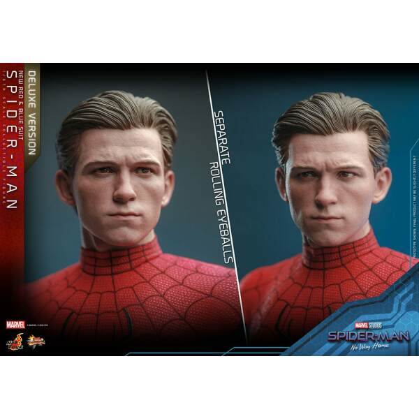 Figura Spiderman New Red and Blue Suit Deluxe Version Spider-Man: No Way Home Movie Masterpiece 1/6 28 cm - Collector4u.com