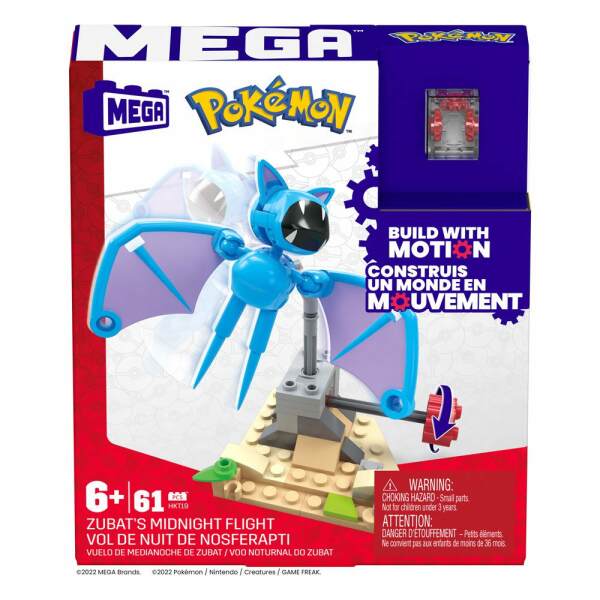 Kit de Construcción Mega Construx Vuelo de medianoche de Zubat Pokémon - Collector4u.com