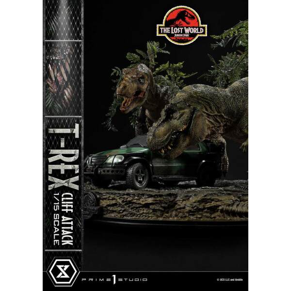 Estatua T Rex Cliff Attack Jurassic World The Lost World 1/15 53 cm - Collector4u.com