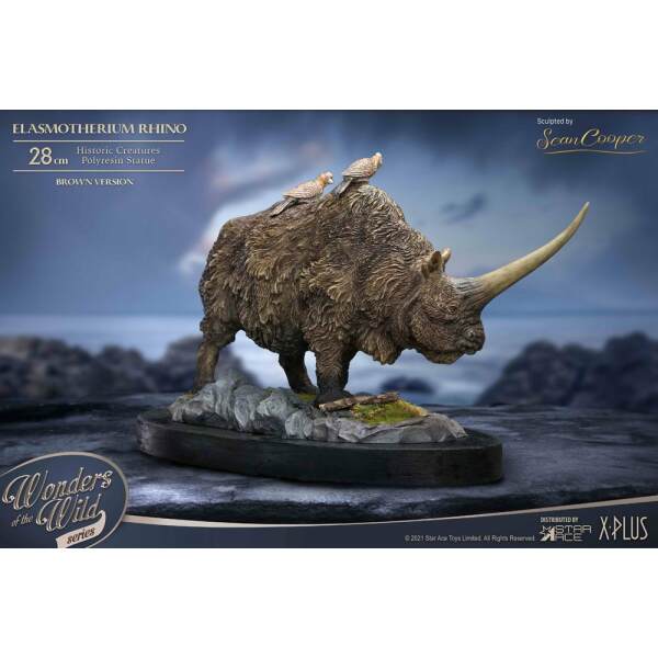 Estatua Rhino Elasmotherium (Brown) 28 cm - Collector4u.com