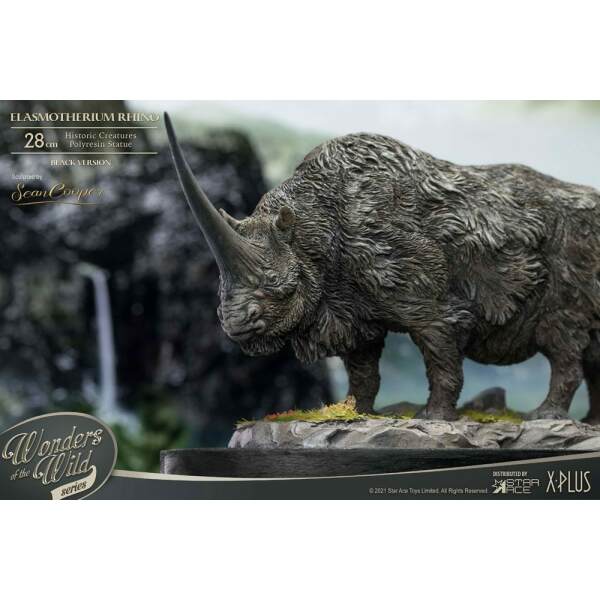 Estatua Rhino Elasmotherium (Black) 28 cm - Collector4u.com