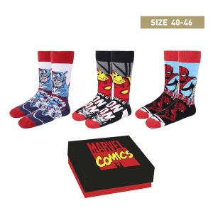 Marvel Pack de 3 Pares de calcetines Avengers 40-46