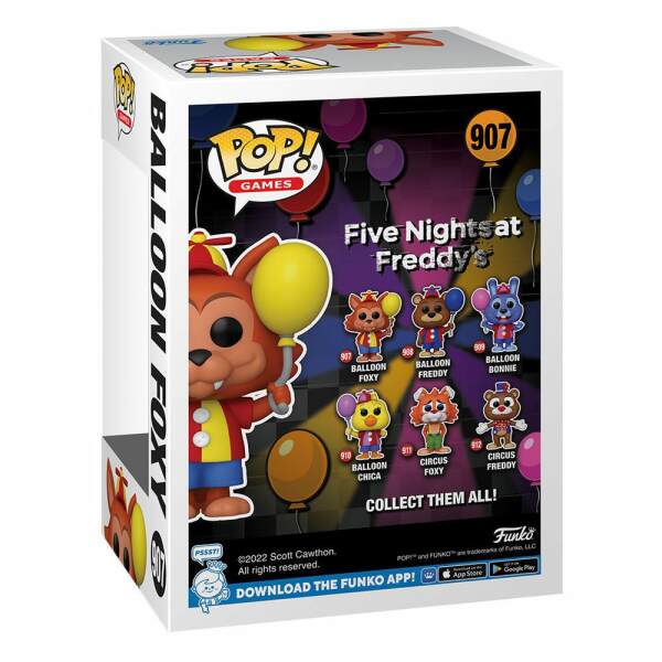 Funko Balloon Foxy Five Nights at Freddy’s Security Breach Figura POP! Games Vinyl 9 cm - Collector4u.com