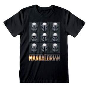 Star Wars The Mandalorian Camiseta Mando Helmets talla S