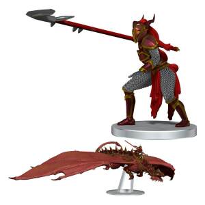 D&D Icons of the Realms Dragonlance Miniaturas prepintadas Red Ruin & Red Dragonnel (Set 25) - Collector4U.com