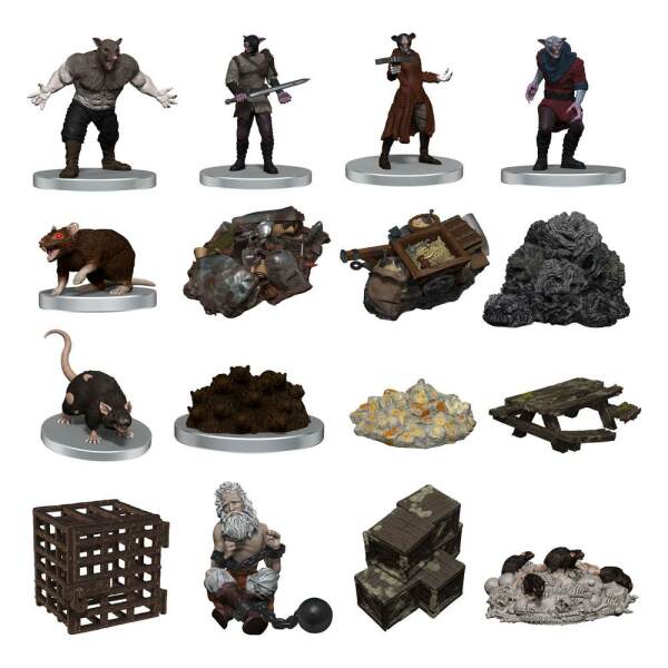 D&D Icons of the Realms Miniaturas prepintadas Adventure in a Box - Wererat Den - Collector4U.com