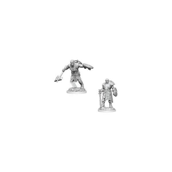 D&D Nolzur's Marvelous Miniatures Pack de 2 Miniaturas sin pintar Earth Genasi Fighter - Collector4U.com