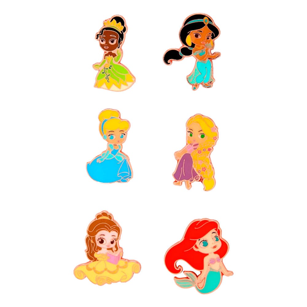 Disney Loungefly POP! Pin Chapas esmaltadas Princess Chibi 4 cm Surtido (12) - Collector4U