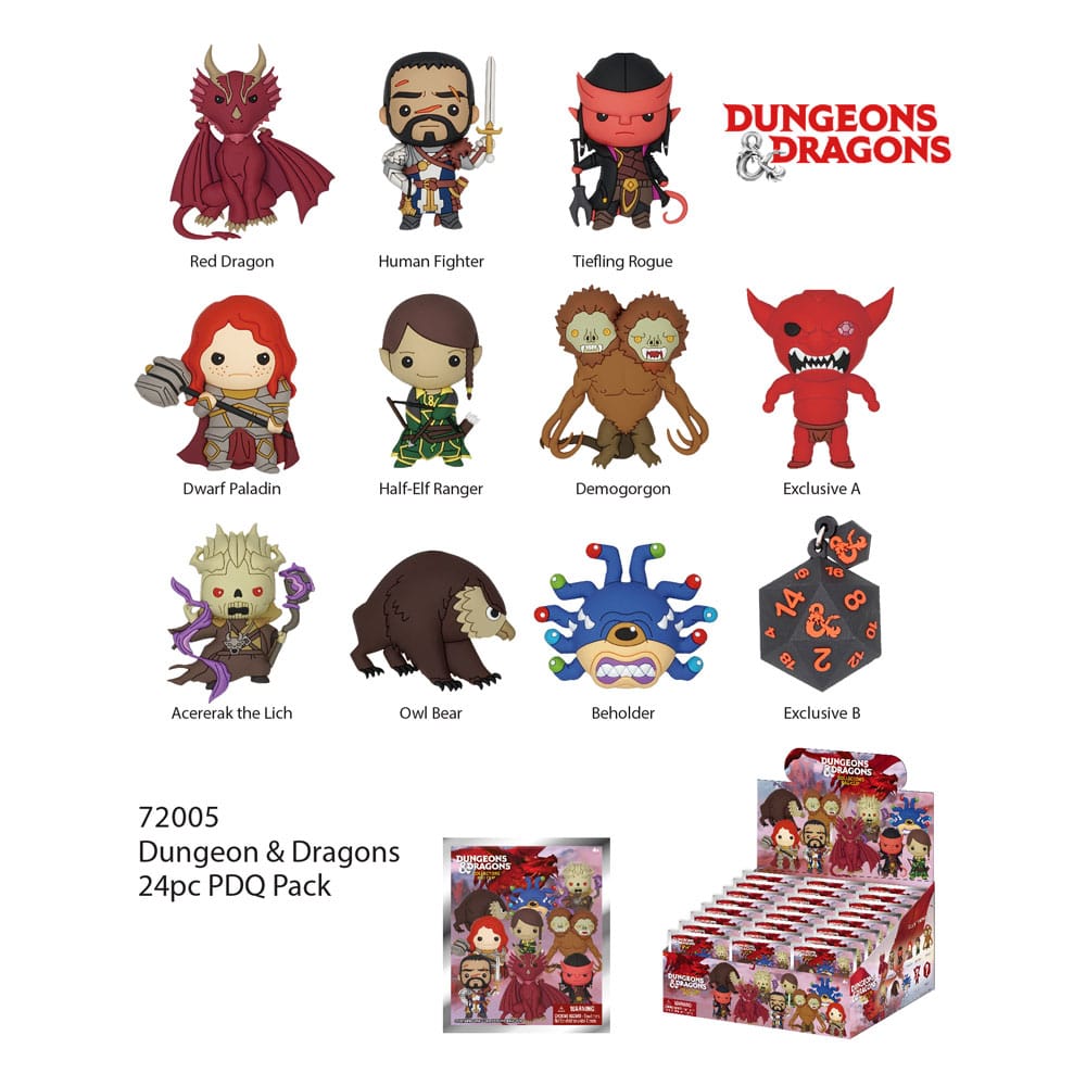 Dungeon & Dragons Colgantes PVC Series 1 Expositor (24) - Collector4U