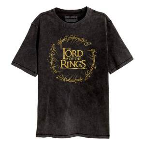 El Señor de los Anillos Camiseta Gold Foil Logo talla XL
