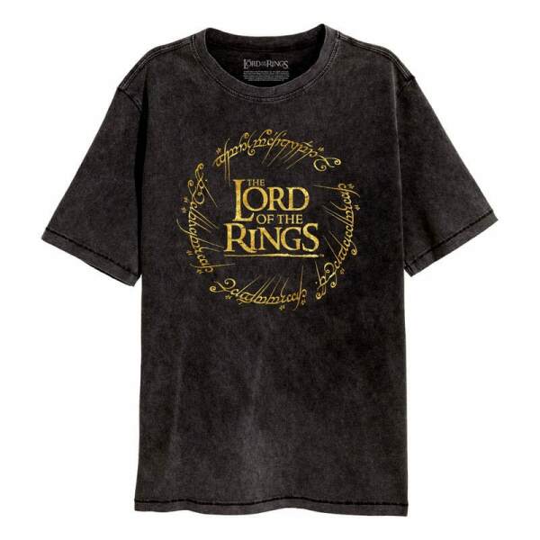 El Señor de los Anillos Camiseta Gold Foil Logo talla XL