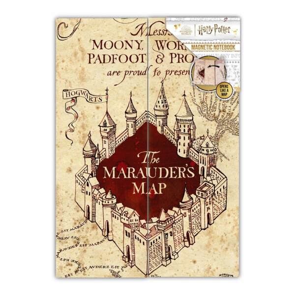 Harry Potter Bloc de notas magnético Marauders Map Caja (6) - Collector4U