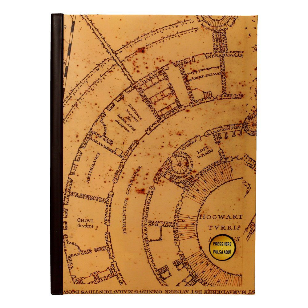 Harry Potter Libreta con luz Mapa del Merodeador - Collector4U
