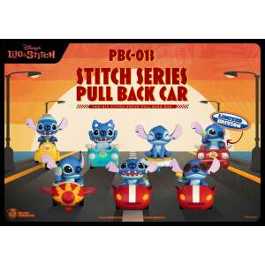 Lilo & Stitch Pull Back Car Series Pack de 6 Coches de Cuerda Blind Box