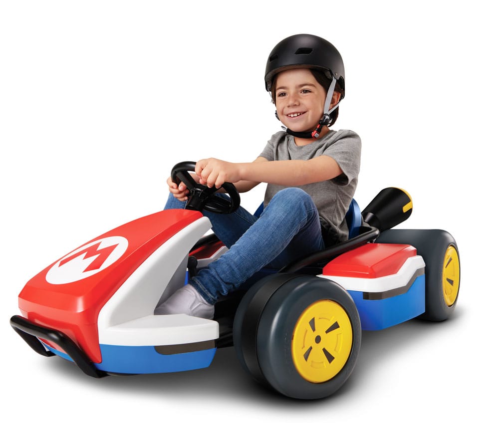 Mario Kart 24V Ride-On Racer Coche de Carreras 1/1 Mario’s Kart
