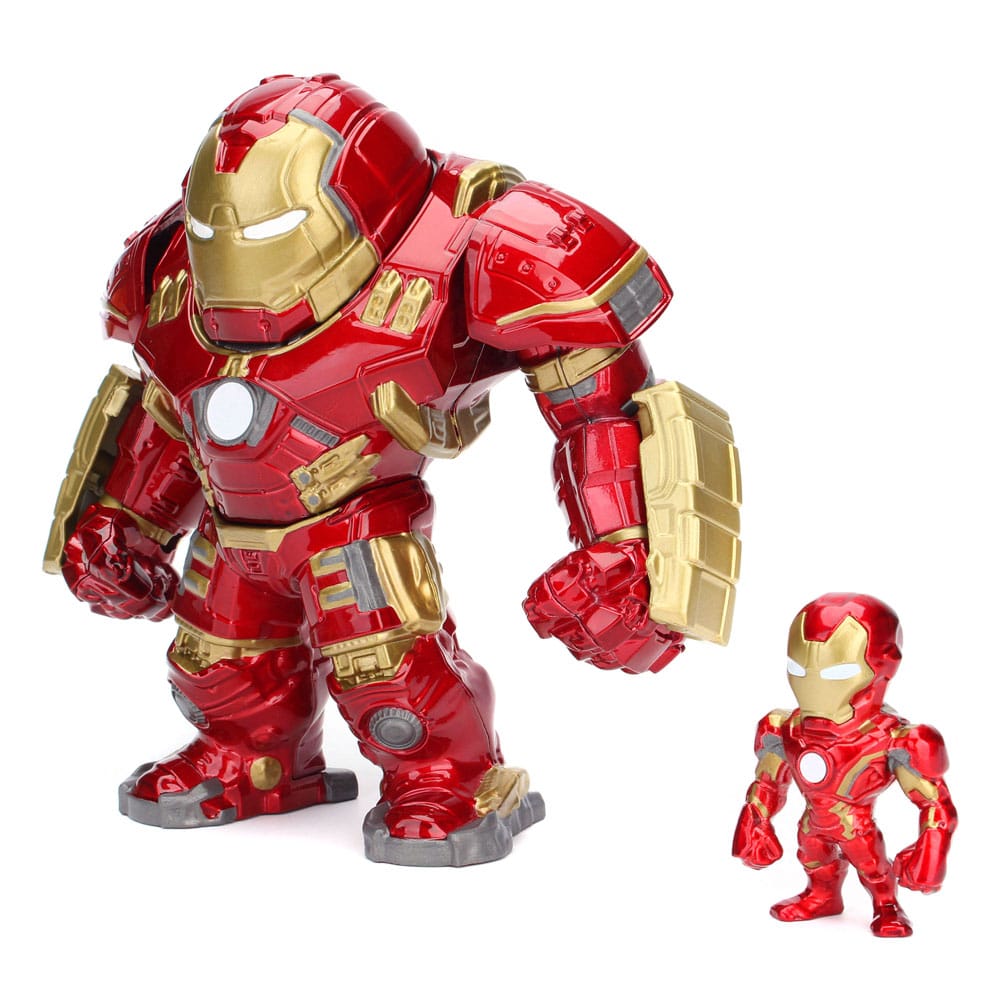 Marvel Figuras de metal Iron Man & Hulkbuster 5-15 cm
