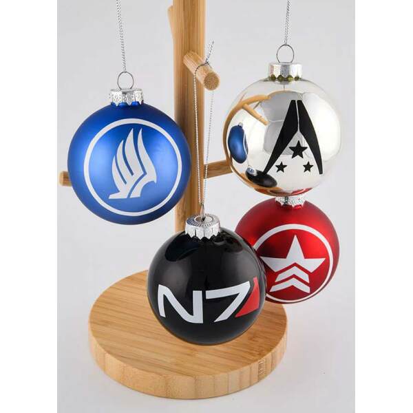 Mass Effect Decoración Árbol de Navidad Glass Ball Ornament Set 12 cm - Collector4u.com