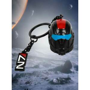 Mass Effect Llavero metálico N7 Helmet - Collector4u.com