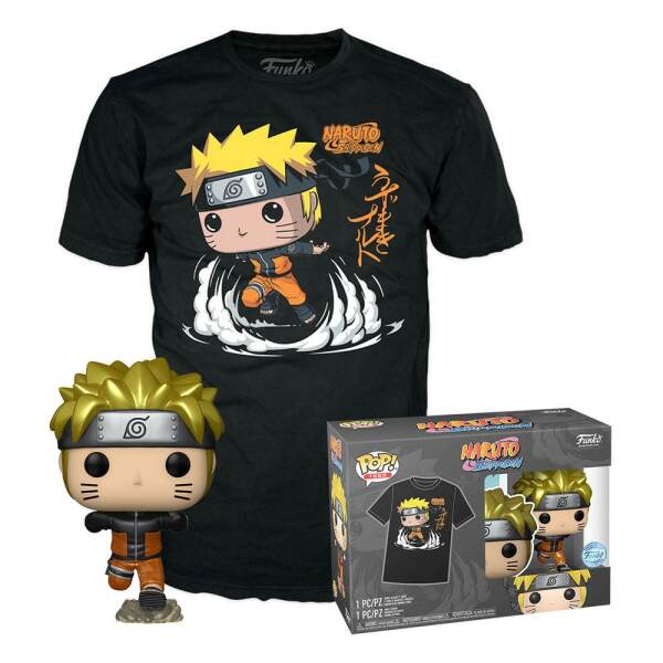 Naruto POP! & Tee Set de Minifigura y Camiseta Naruto Running talla L - Collector4u.com