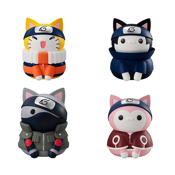 Naruto Shippuden Mega Cat Project Figuras Nyaruto! Reboot Team 7 Special Set 10 cm - Collector4u.com