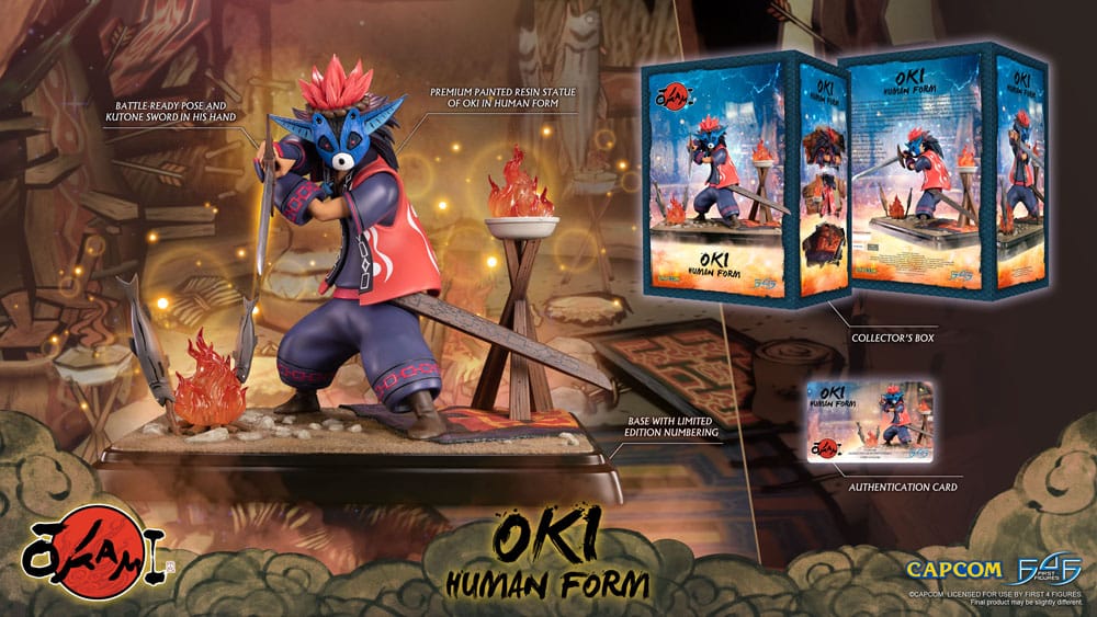 Okami Estatua Oki (Human Form) 38 cm
