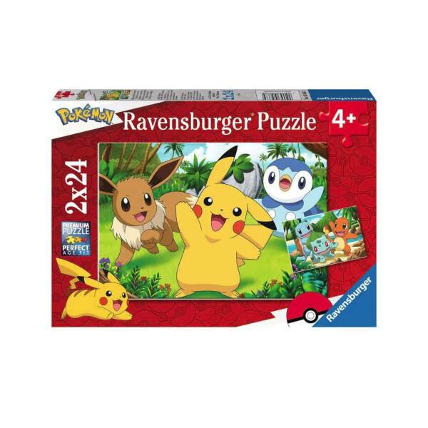 Pokémon Puzzle para niños XXL Pikachu & Friends (2 x 24 piezas) - Collector4U