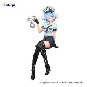 Re:Zero Starting Life in Another World Estatua PVC Noodle Stopper Rem Police Officer Cap with Dog Ears 14 cm - Collector4U